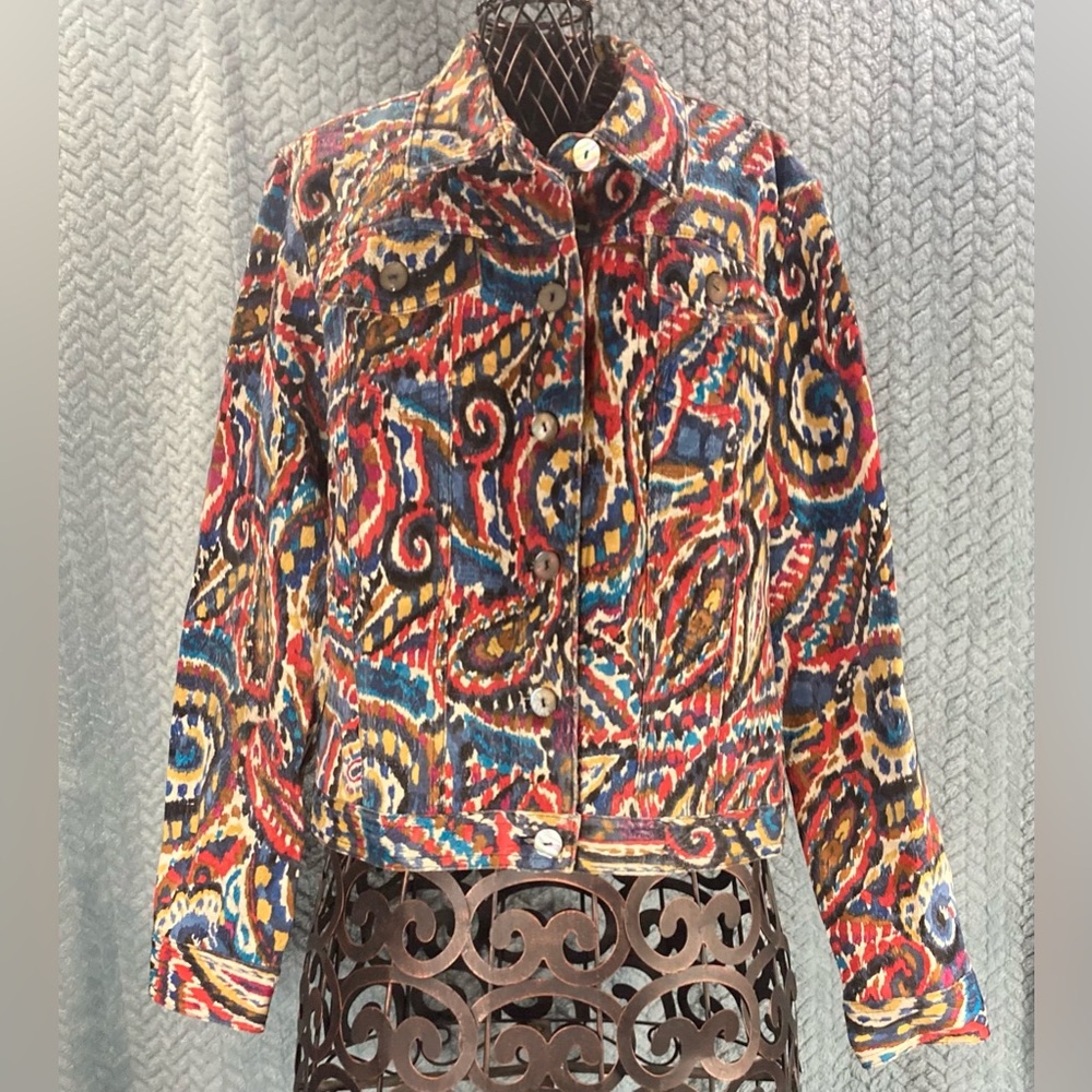 Ruby Rd. Multicolor Paisley Jacket - image 1